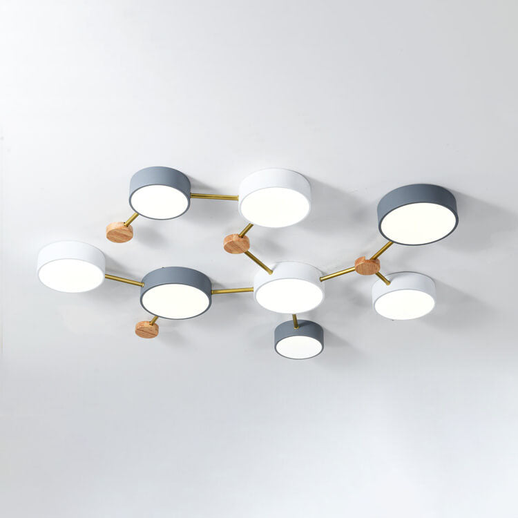 Scandinavian Wood Iron LED Light