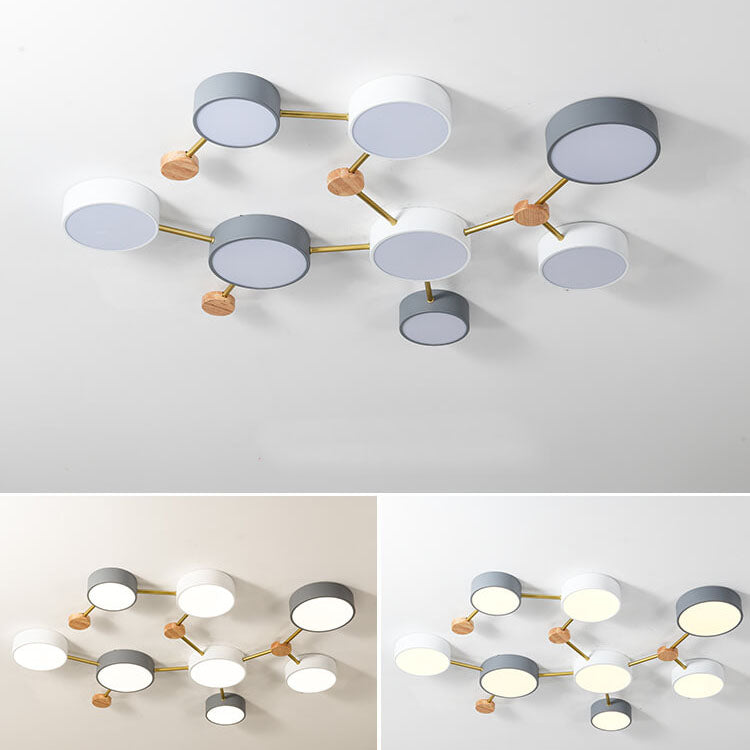 Scandinavian Wood Iron LED Light
