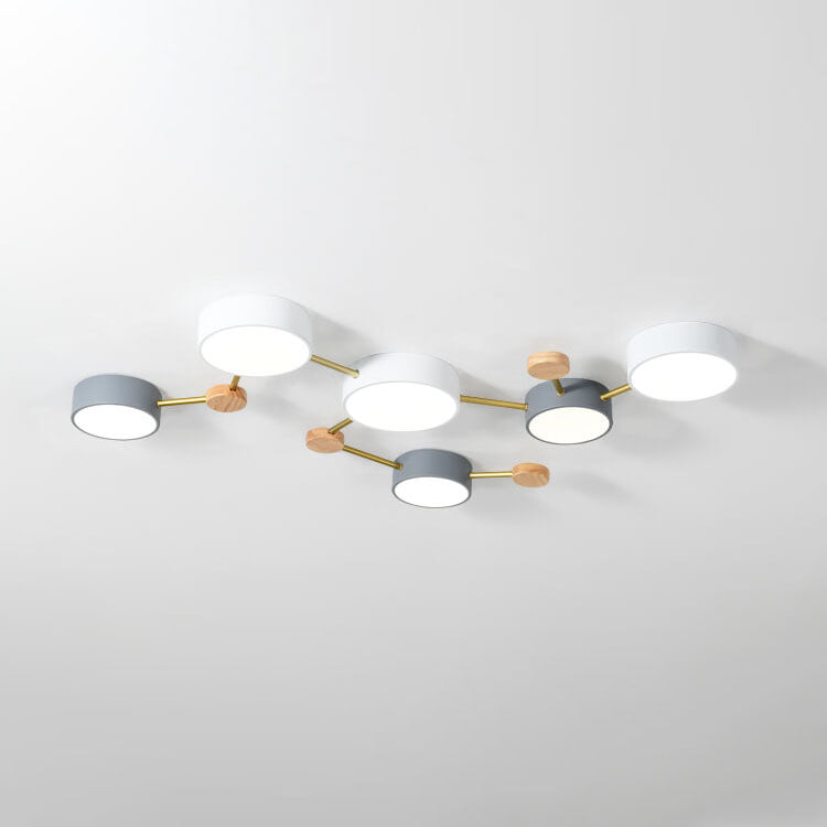 Scandinavian Wood Iron LED Light