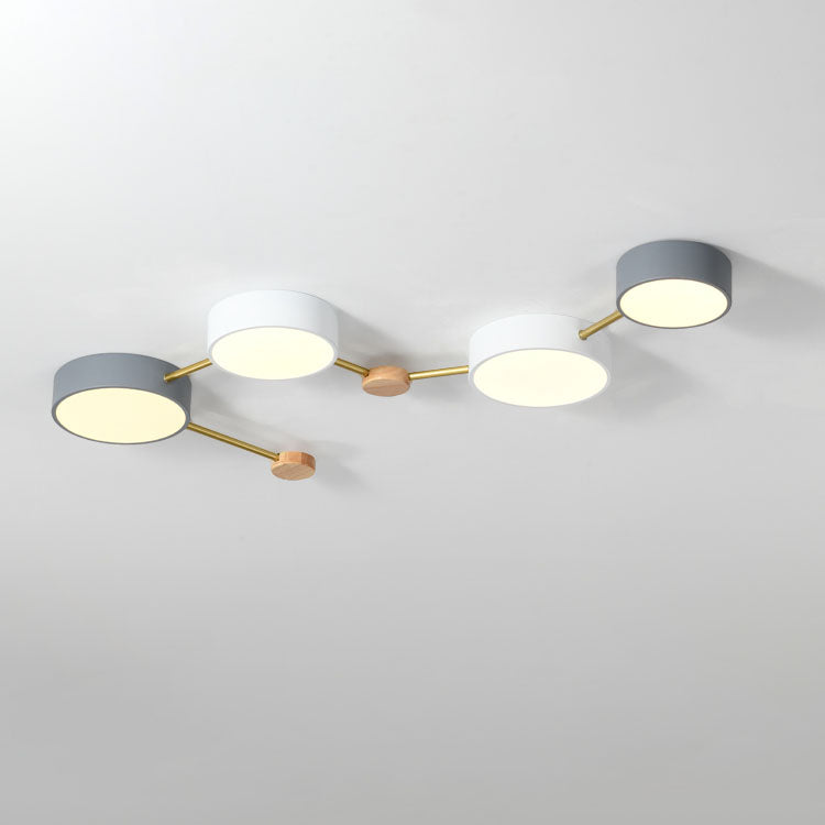 Scandinavian Wood Iron LED Light