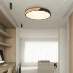 Scandinavian Wooden LED Flush Mount Ceiling Light Fixture with Modern Design 1