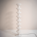 Sculptural Floor Lamp with High-Quality Glass and Metal Base – Dual Light Modes 0