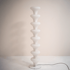 Sculptural Floor Lamp with High-Quality Glass and Metal Base – Dual Light Modes 0