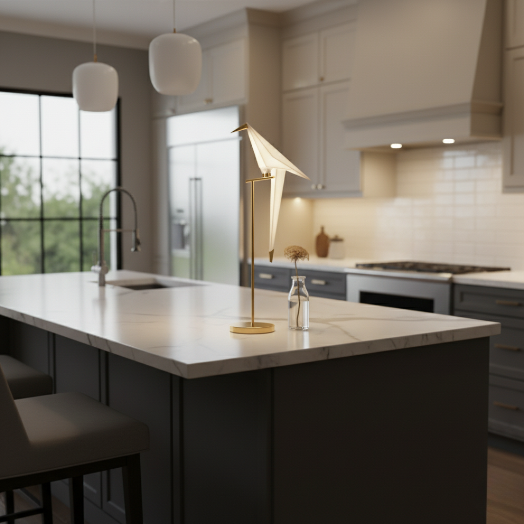 Sculptural Origami Bird Magnetic Accent Light - Rechargeable LED Decorative Lamp 1