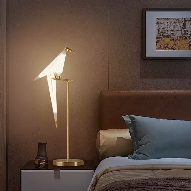 Sculptural Origami Bird Magnetic Accent Light - Rechargeable LED Decorative Lamp 6