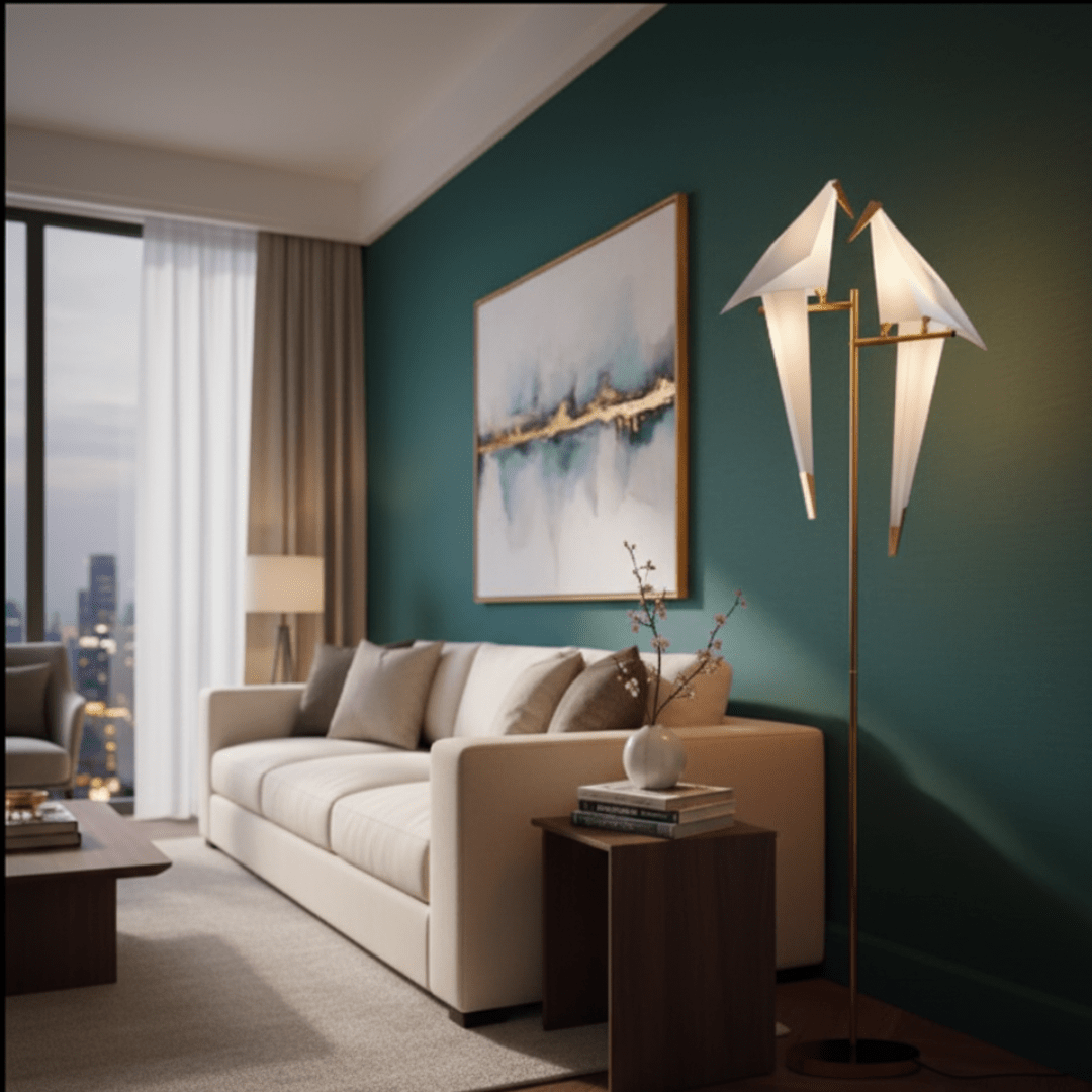 Sculptural Origami Bird Magnetic Accent Light - Rechargeable LED Decorative Lamp 8
