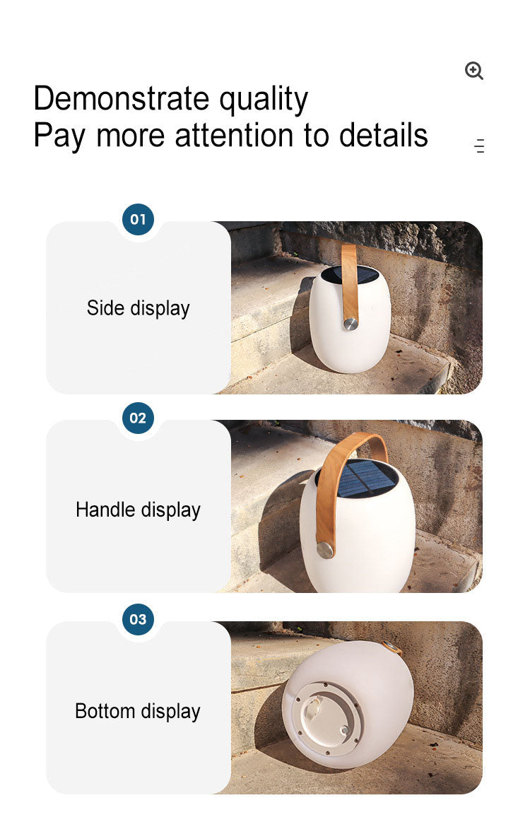Solar Portable Basket Outdoor Light