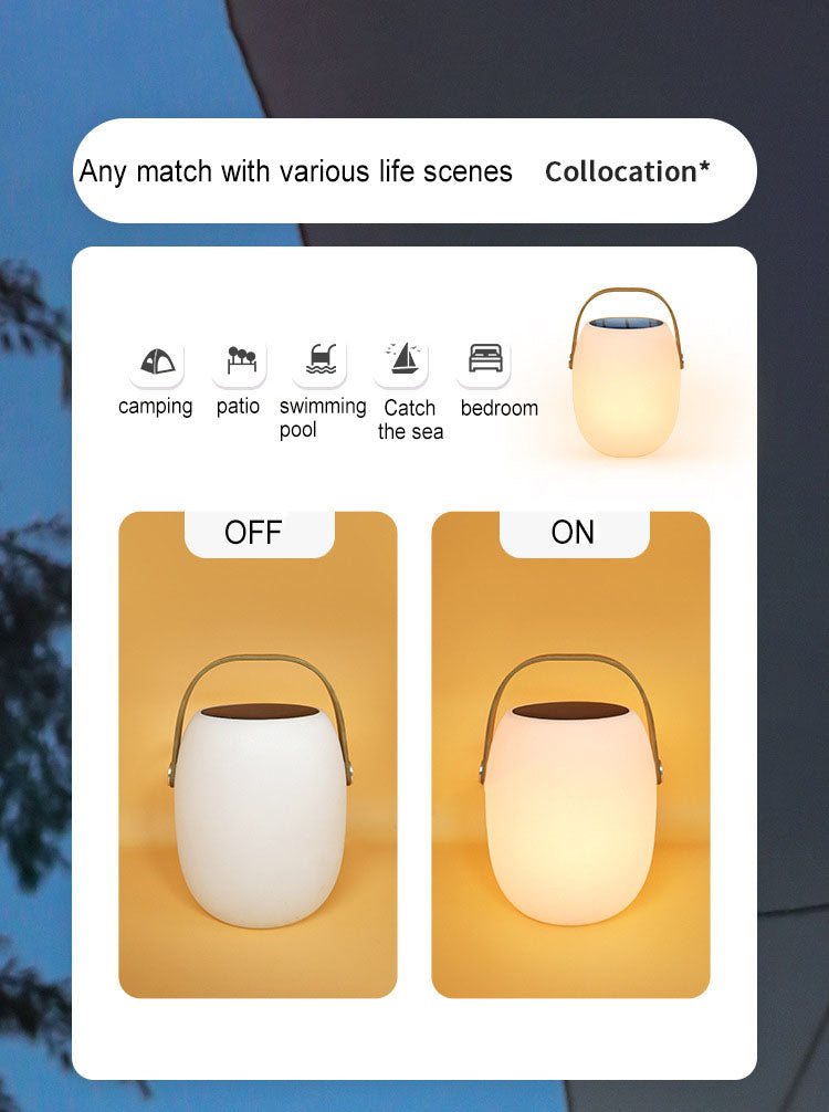 Solar Portable Basket Outdoor Light
