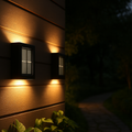 Solar LED Wall Light for Outdoor Use - IP65 Waterproof Garden Sconce with Warm White Glow 0