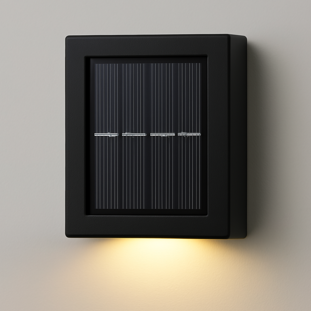 Solar LED Wall Light for Outdoor Use - IP65 Waterproof Garden Sconce with Warm White Glow 6