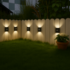 Solar LED Wall Light for Outdoor Use - IP65 Waterproof Garden Sconce with Warm White Glow 9