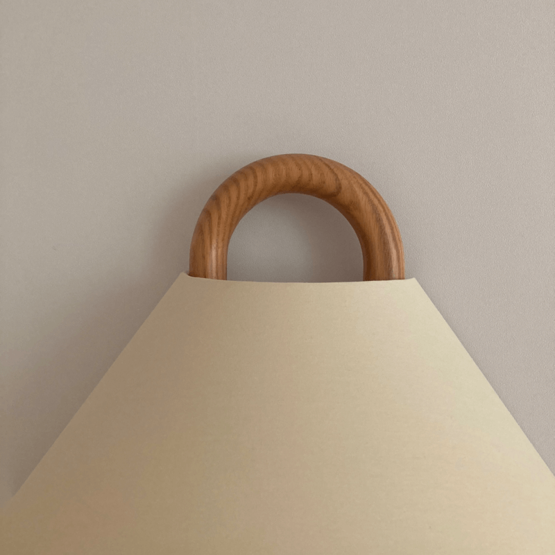 Solid Wood Pleated Wall Sconce