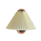 Solid Wood Pleated Wall Sconce