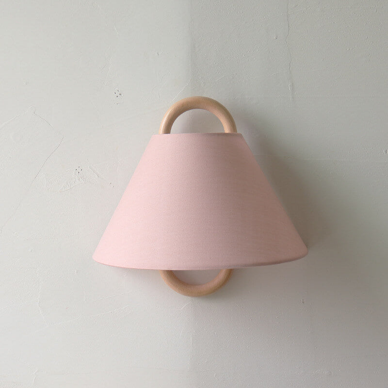 Solid Wood Pleated Wall Sconce
