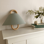 Solid Wood Pleated Wall Sconce