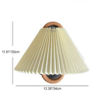 Solid Wood Pleated Wall Sconce