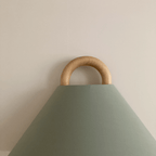 Solid Wood Pleated Wall Sconce