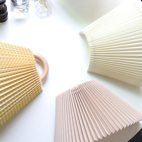 Solid Wood Pleated Wall Sconce