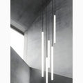 Spiral Pendant Light in Iron and Acrylic with Adjustable Height for Staircases 0