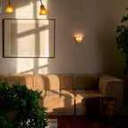 Stained Glass Wall Sconce with LED Light in Retro Art Deco Design 3
