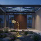 Star-Shaped Solar Lantern with Warm White LEDs – Eco-Friendly Waterfall Light for Garden and Patio 1