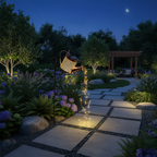 Star-Shaped Solar Lantern with Warm White LEDs – Eco-Friendly Waterfall Light for Garden and Patio 2