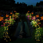 Star-Shaped Solar Lantern with Warm White LEDs – Eco-Friendly Waterfall Light for Garden and Patio 5