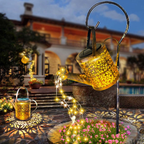 Star-Shaped Solar Lantern with Warm White LEDs – Eco-Friendly Waterfall Light for Garden and Patio 6