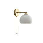 Striped Glass Brass Wall Sconce