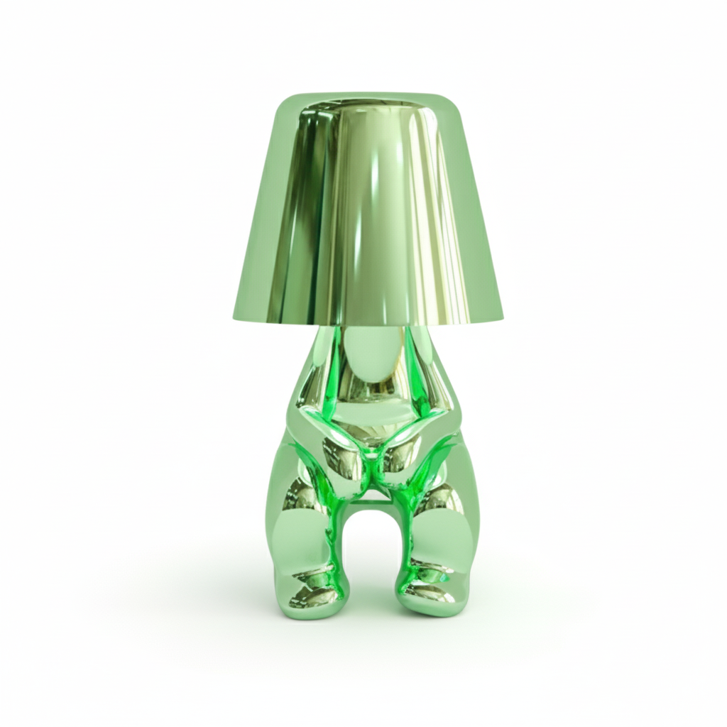 Table Lamp with Resin Thinker Design and LED Lighting for Living Room 1