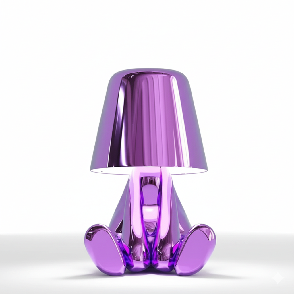 Table Lamp with Resin Thinker Design and LED Lighting for Living Room 4