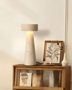 Table Lamp with Travertine Base and Soft Lighting for Living Room 3