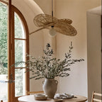 Torretes - Handwoven Rattan Ceiling Lamp with Sculptural Design 1