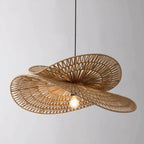 Torretes - Handwoven Rattan Ceiling Lamp with Sculptural Design 3