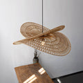 Torretes - Handwoven Rattan Ceiling Lamp with Sculptural Design 4