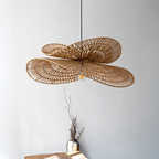 Torretes - Handwoven Rattan Ceiling Lamp with Sculptural Design 5
