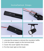 Tubular Track LED Flush Mount Light