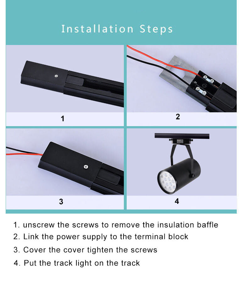 Tubular Track LED Flush Mount Light
