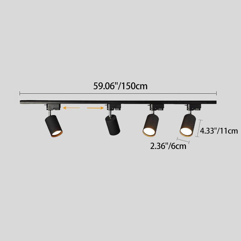 Tubular Track LED Flush Mount Light