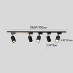 Tubular Track LED Flush Mount Light