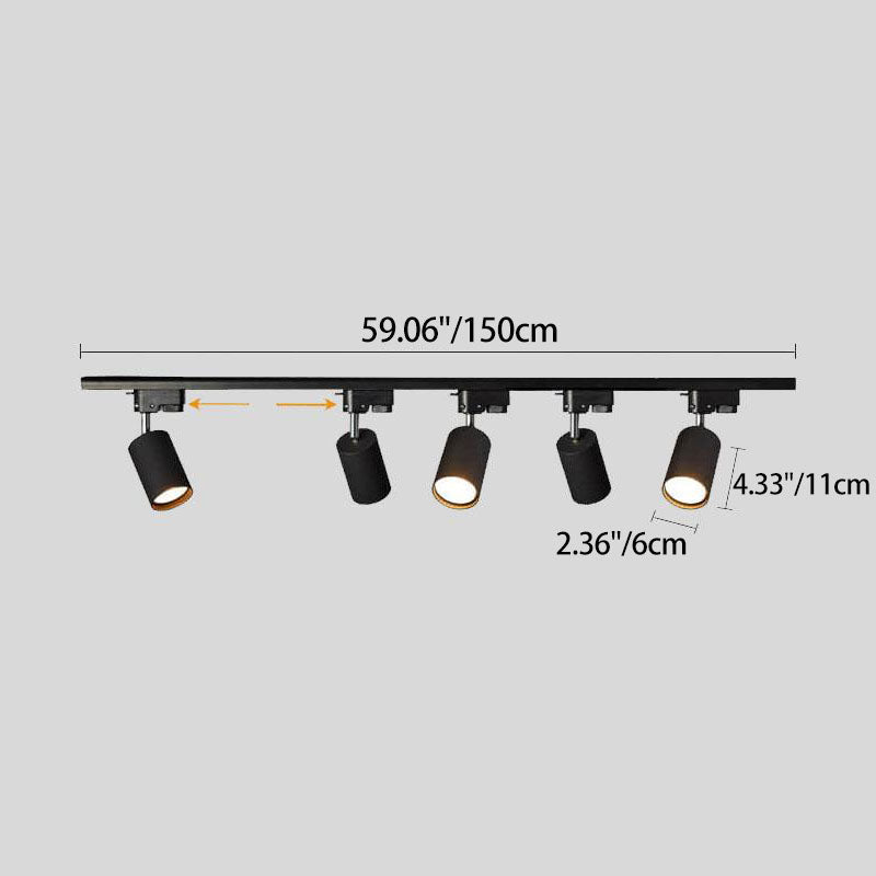 Tubular Track LED Flush Mount Light