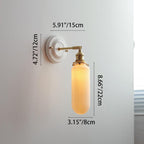 Vintage Ceramic Brass Wall Sconce