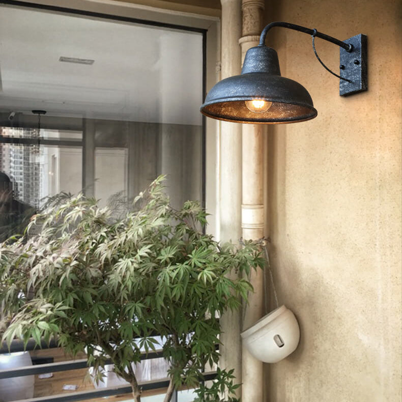 Vintage Iron Barn Outdoor Sconce