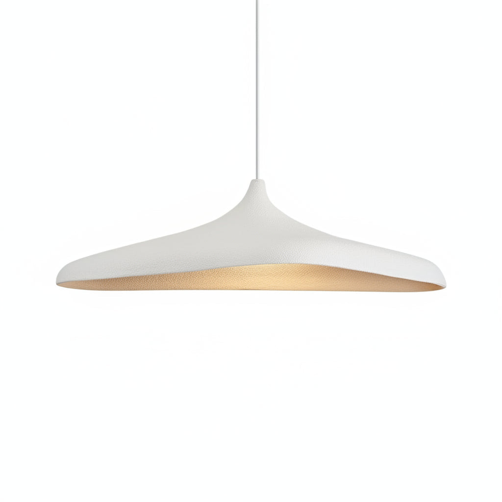 Wabi Sabi LED Pendant Light in Bracken Brown and White for Serene Ambience 1