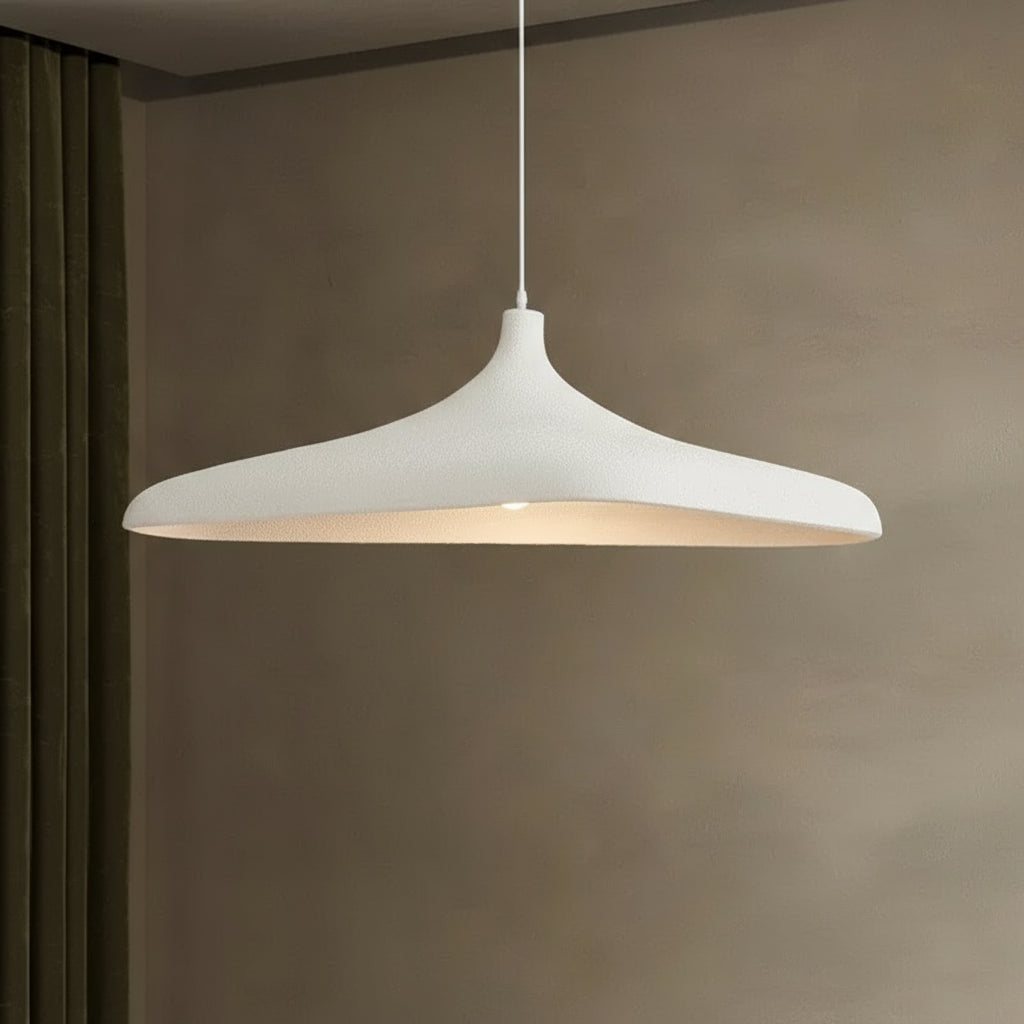 Wabi Sabi LED Pendant Light in Bracken Brown and White for Serene Ambience 2