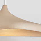 Wabi Sabi LED Pendant Light in Bracken Brown and White for Serene Ambience 5