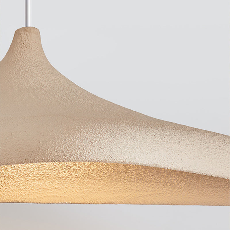 Wabi Sabi LED Pendant Light in Bracken Brown and White for Serene Ambience 5