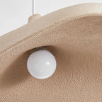 Wabi Sabi LED Pendant Light in Bracken Brown and White for Serene Ambience 6