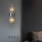 Wall Light with Crystal Shade and Gold Finish for Elegant Interiors 0