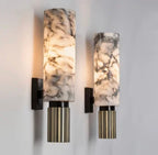 Wall Light with Marble and Brass Finish for Modern Interiors 0